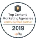 Top Content Marketing Agencies 2019 award