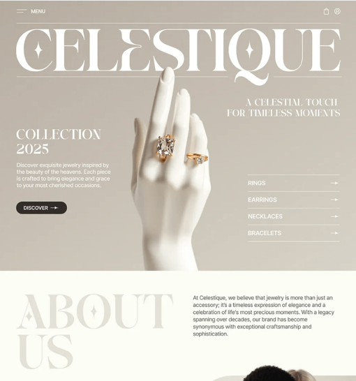 Jewelry website project